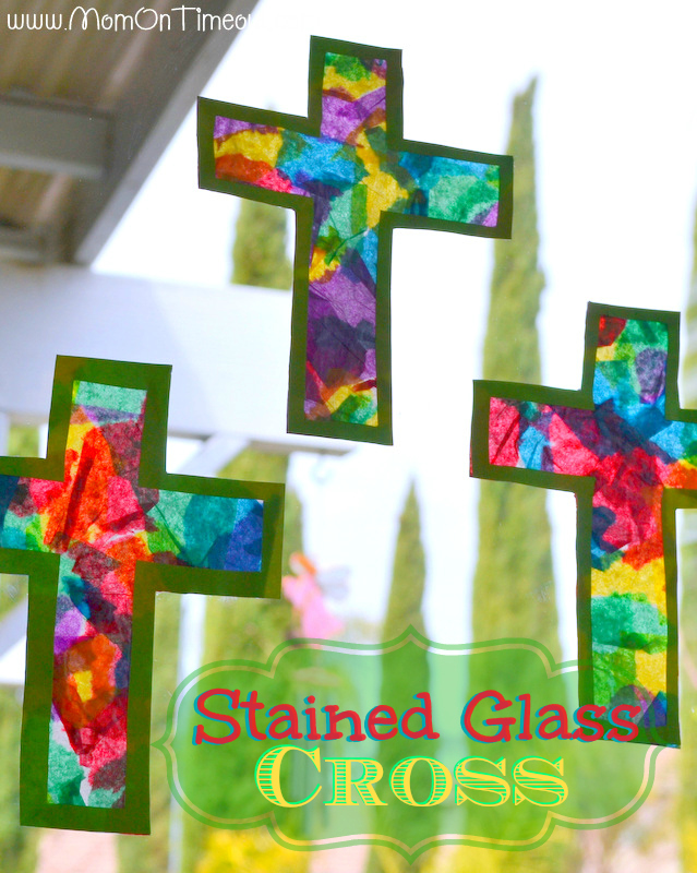 Stained Glass Apple Craft + Free Template