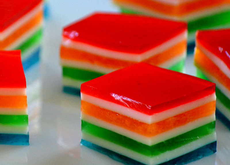 red jello cubes