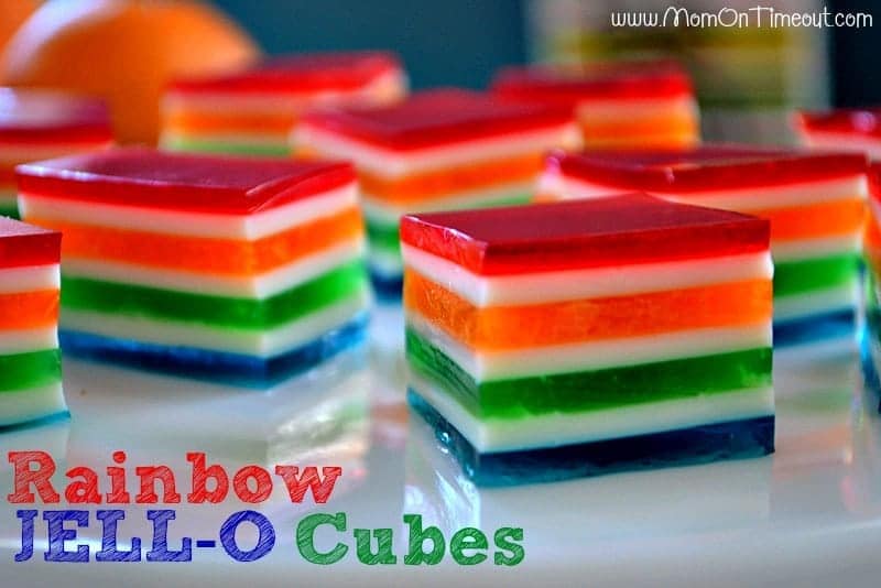 red jello cubes