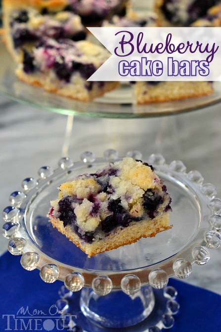 Blueberry Cake Bars - Mom On Timeout