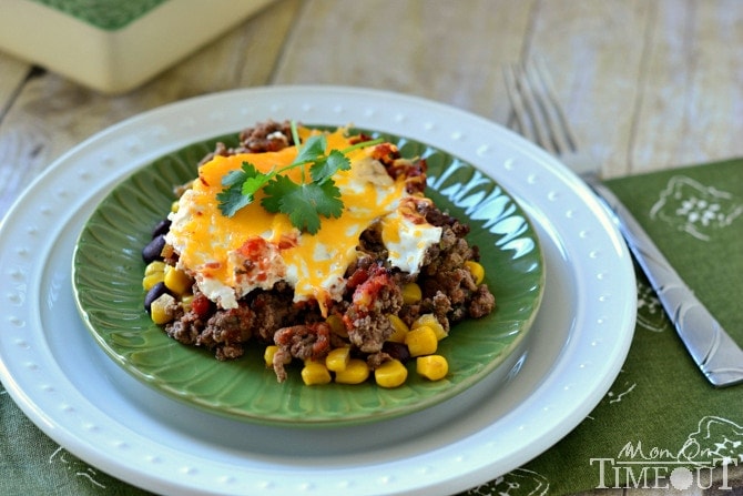 Mexican Beef and Corn Casserole - Mom On Timeout