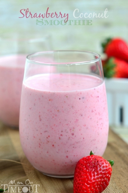Strawberry Coconut Smoothie - Mom On Timeout