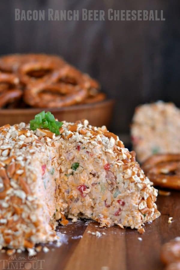 Bacon Cheese Ball with Bleu Cheese - My Heavenly Recipes