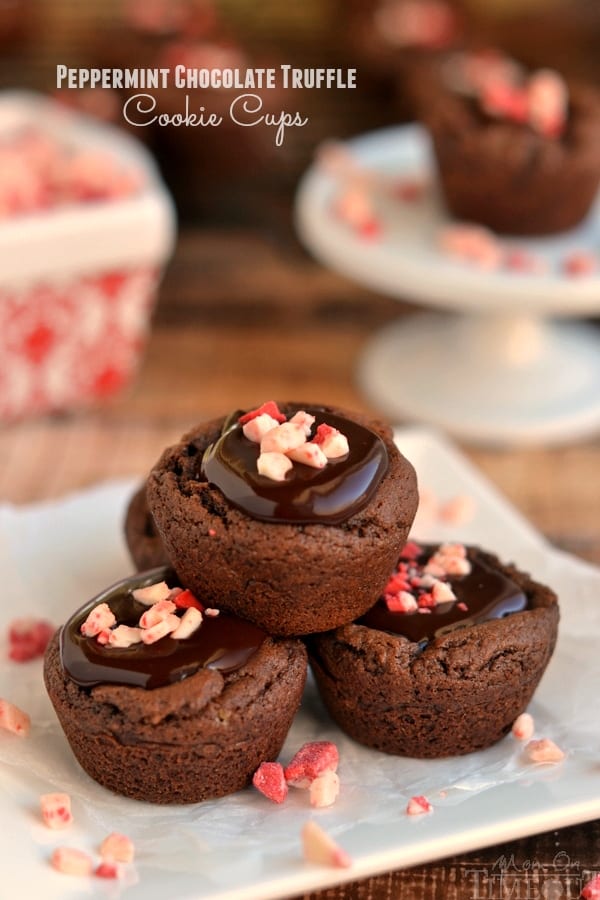 Chocolate Peppermint Cookie Cups Recipe