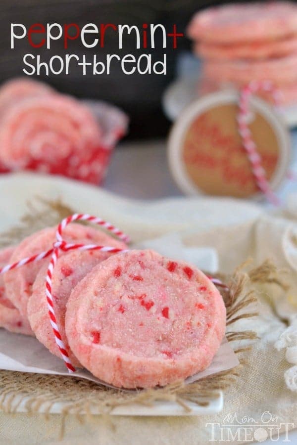 Peppermint Shortbread Cookies - Mom On Timeout