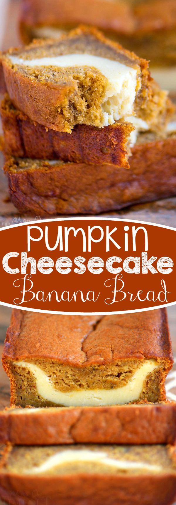 Pumpkin Cheesecake Banana Bread - Mom On Timeout