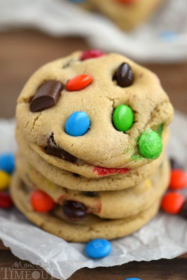 Thick Chocolate Chunk M&M Cookies – Eye Doc Bakes