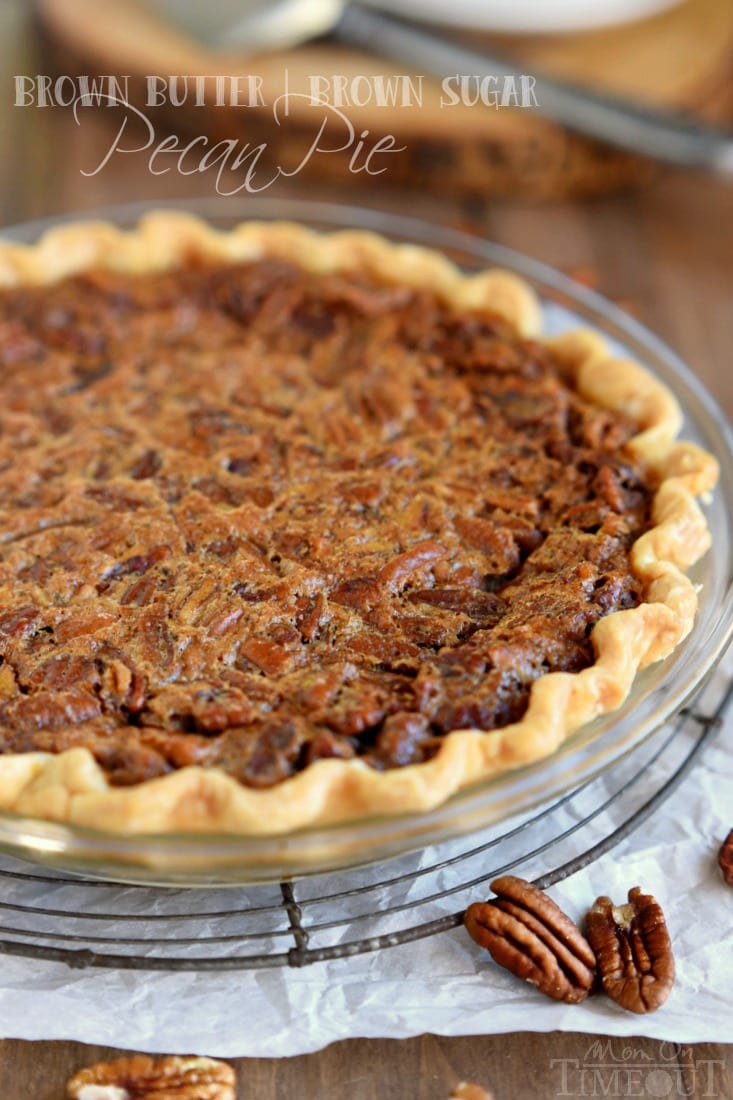 Brown Butter Brown Sugar Pecan Pie - Mom On Timeout