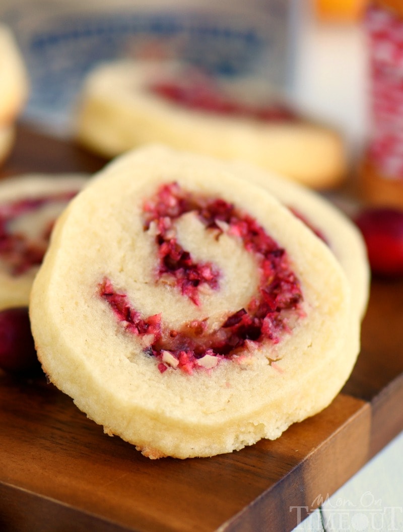 Cranberry Pecan Pinwheel Cookies - Mom On Timeout