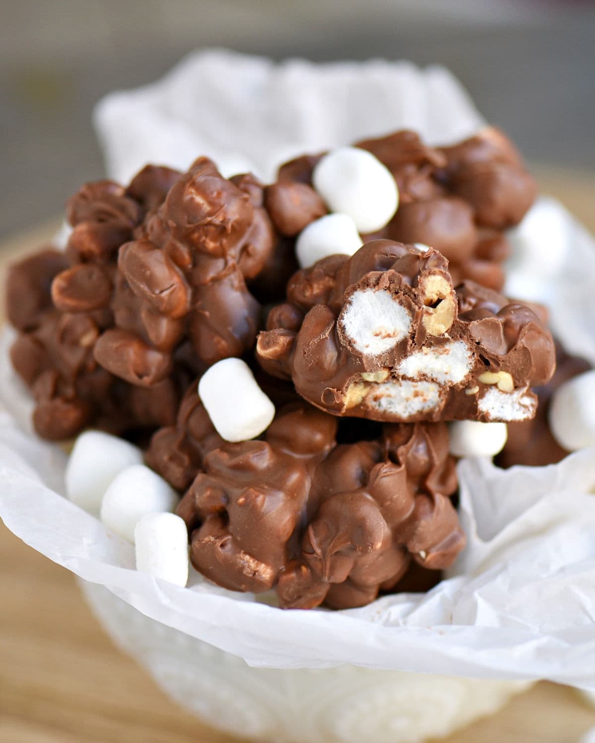 Rocky Road Peanut Clusters - Mom On Timeout