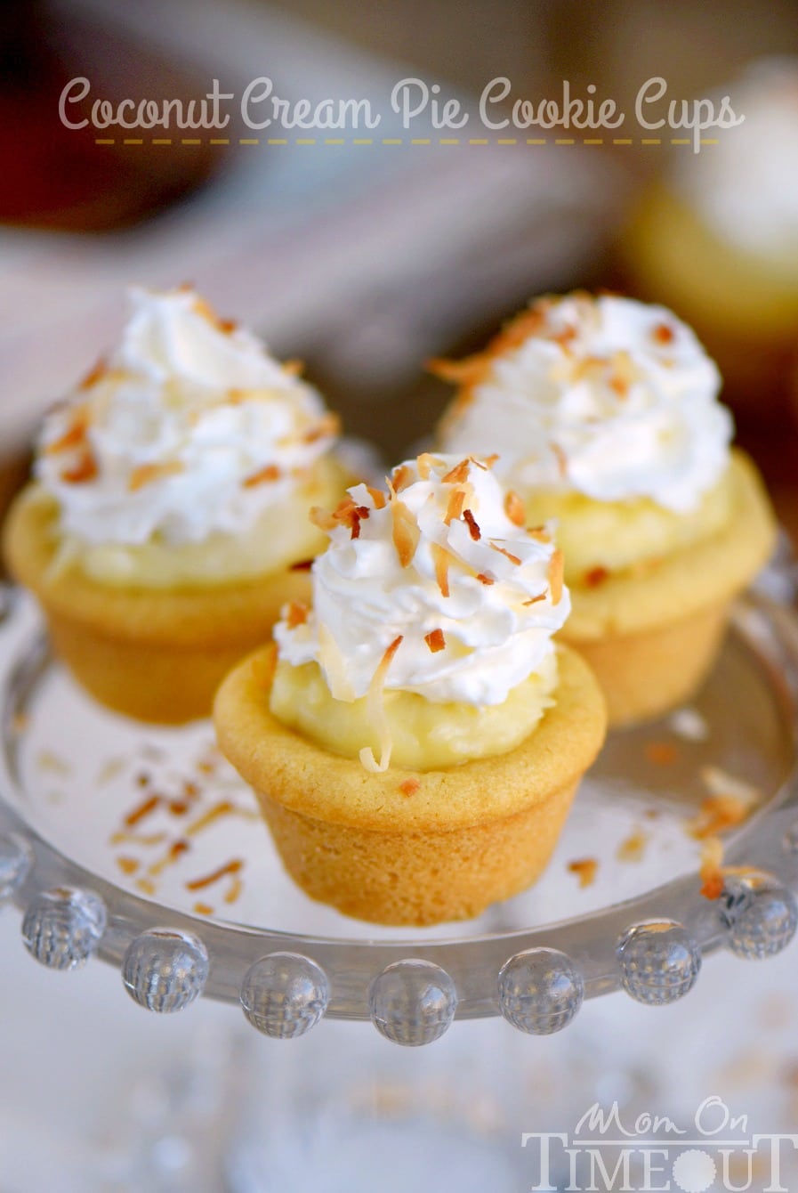 Coconut Cream Pie Cookie Cups Mom On Timeout