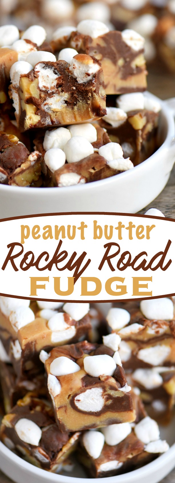 Peanut Butter Rocky Road Fudge - Mom On Timeout