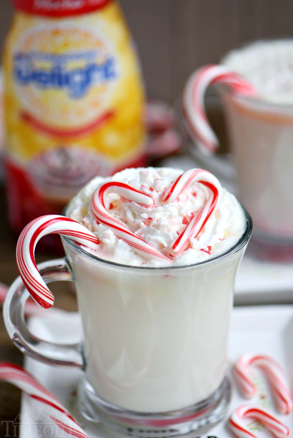 Slow Cooker Peppermint White Hot Chocolate - Mom On Timeout