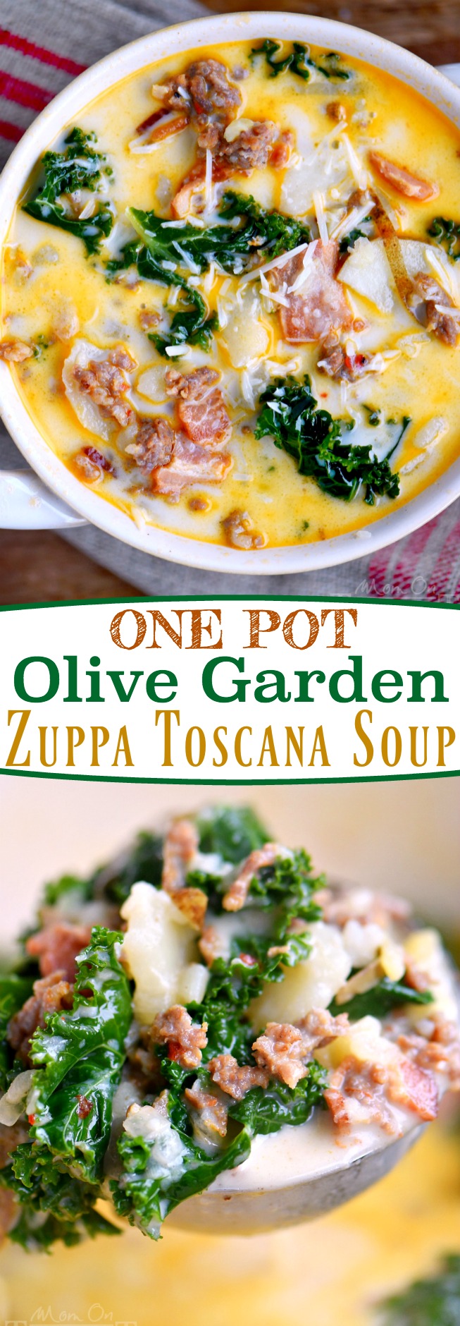 One Pot Olive Garden Zuppa Toscana Soup - Mom On Timeout