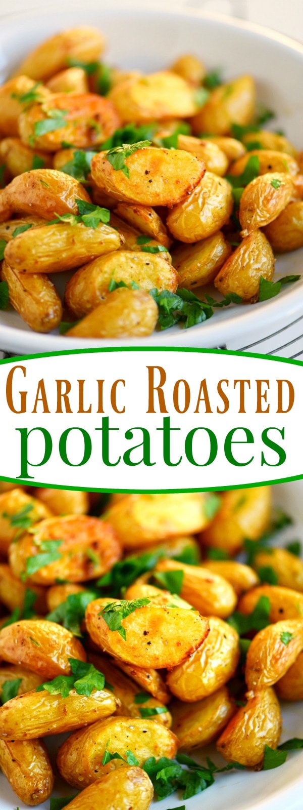 Garlic Roasted Potatoes - Mom On Timeout