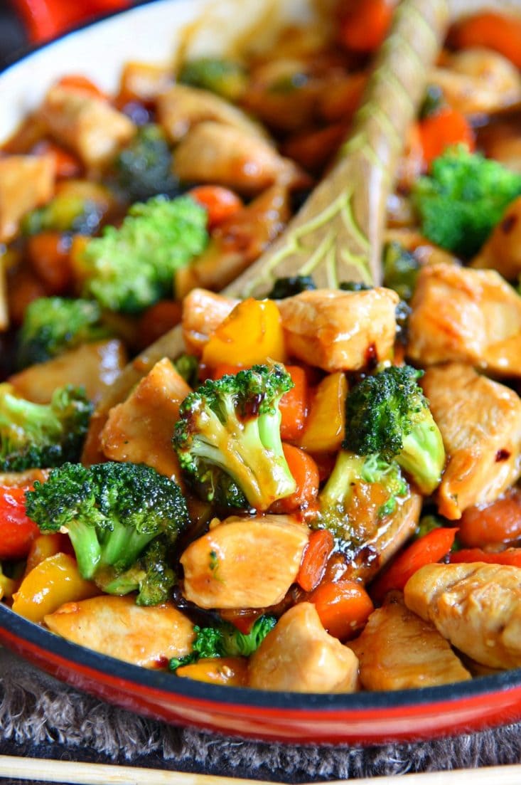 easy chicken stir fry recipe with frozen vegetables