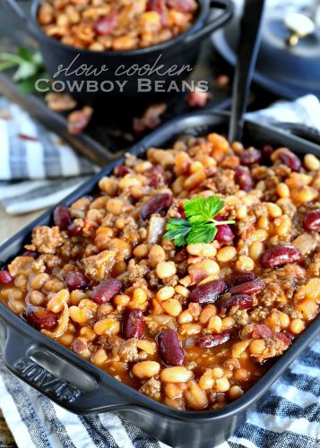 The BEST Slow Cooker Cowboy Beans | Mom On Timeout | Bloglovin’