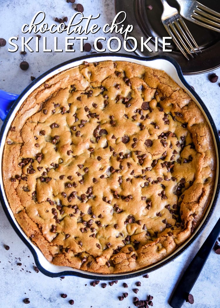 Giant Chocolate Chip Skillet Cookie Recipe