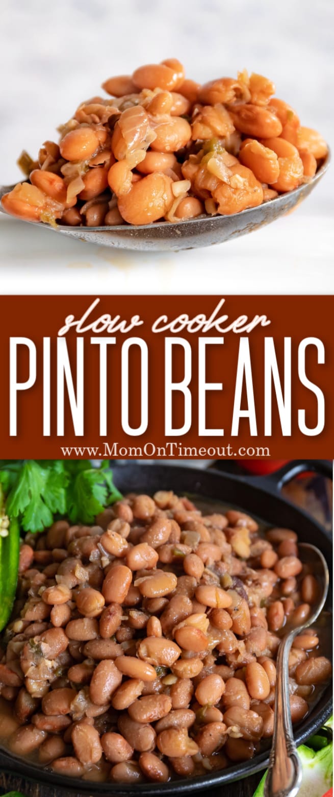 Crock Pot Pinto Beans - No Soaking Needed! | Mom On Timeout
