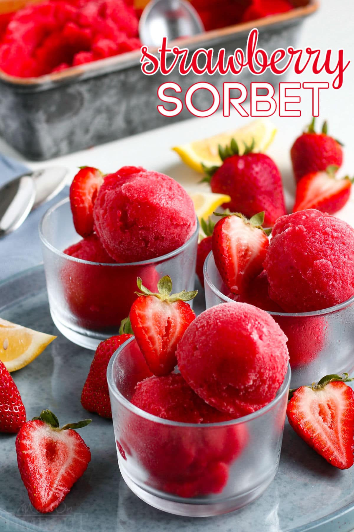 Strawberry Margarita Sorbet Recipe