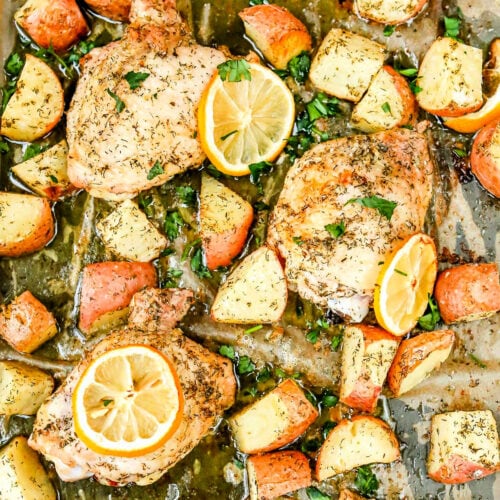 Greek Chicken Recipe – A Sheet Pan Dinner | Mom On Timeout | Bloglovin’