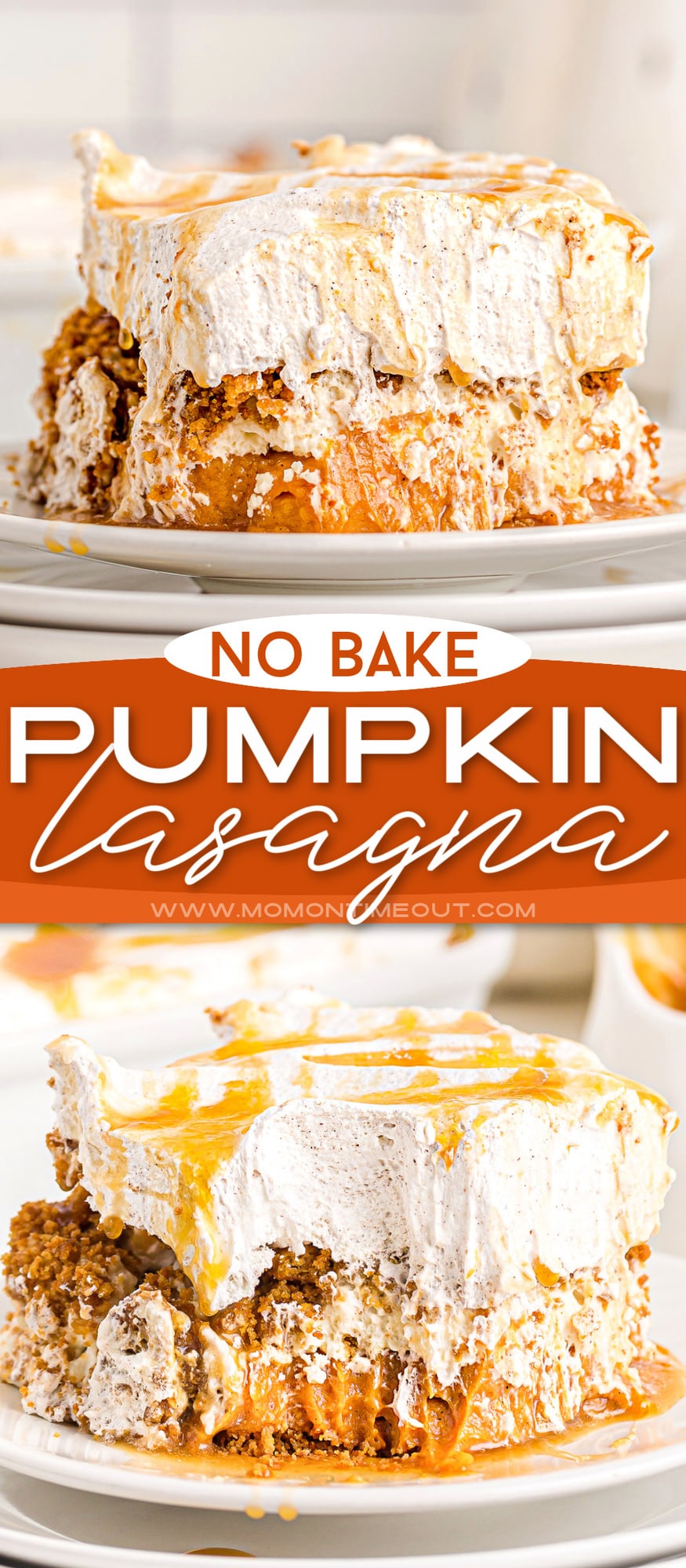 Pumpkin Lasagna - Easy No Bake Pumpkin Dessert - Mom On Timeout