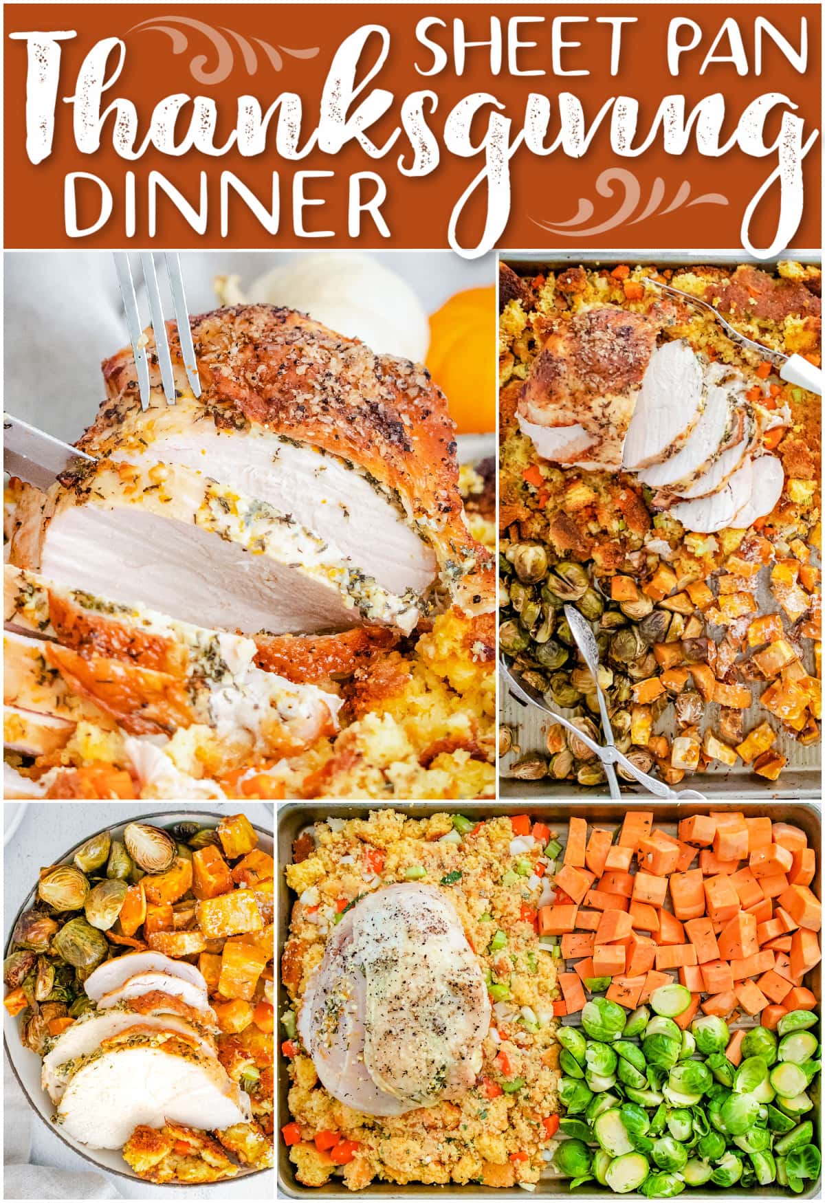 Roast Turkey Breast Dinner - Sheet Pan Thanksgiving Dinner - Mom On Timeout