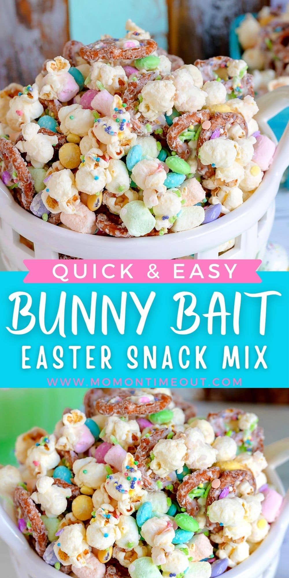 Bunny Bait Easter Snack Mix - Mom On Timeout