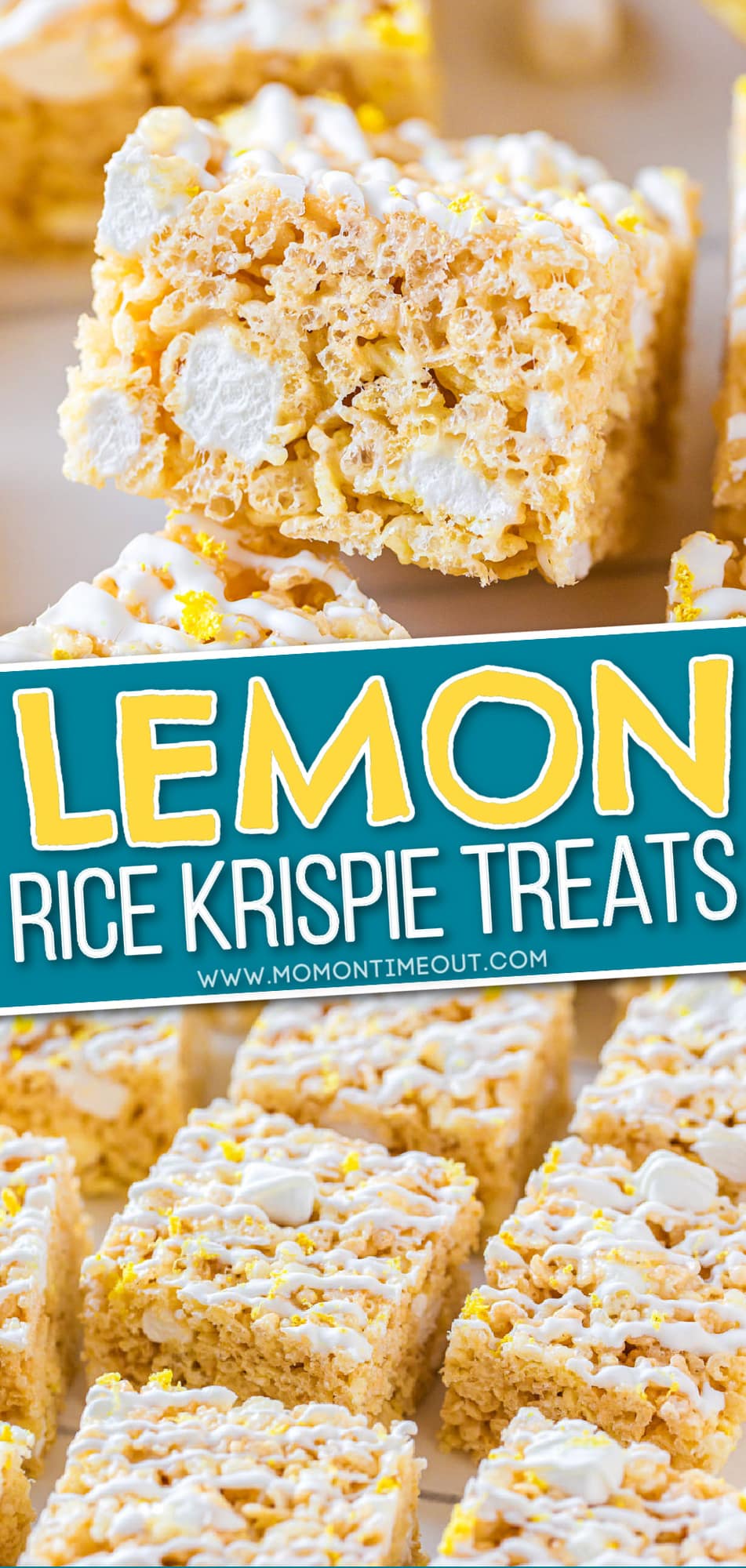 Lemon Rice Krispie Treats - Mom On Timeout