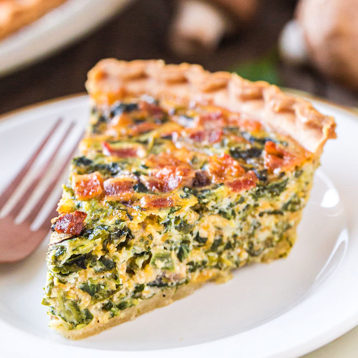 Easy Spinach Quiche - Mom On Timeout