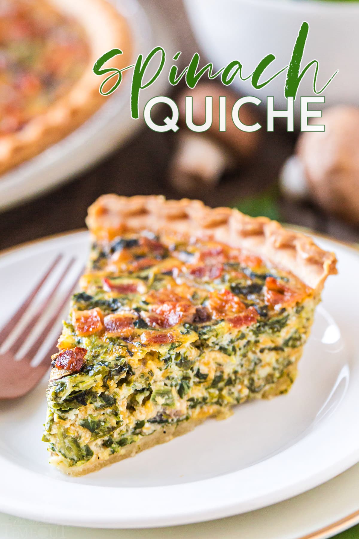 Easy Spinach Quiche - Mom On Timeout