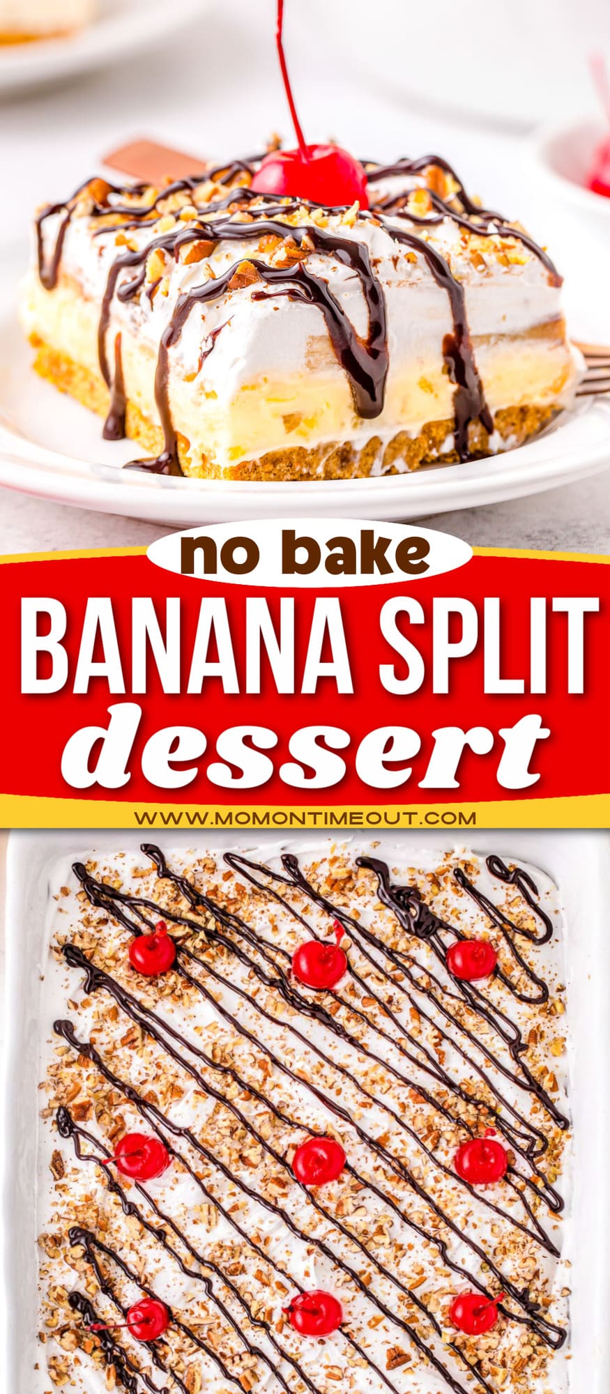 Banana Split Dessert No Bake Mom On Timeout 0273