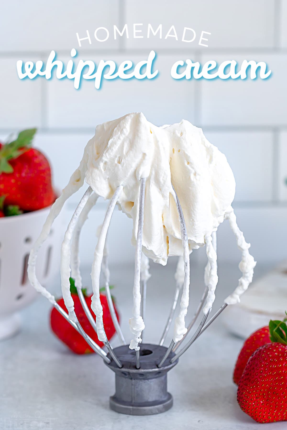 Homemade Whipped Cream (How To Make Whipped Cream) - Mom On Timeout
