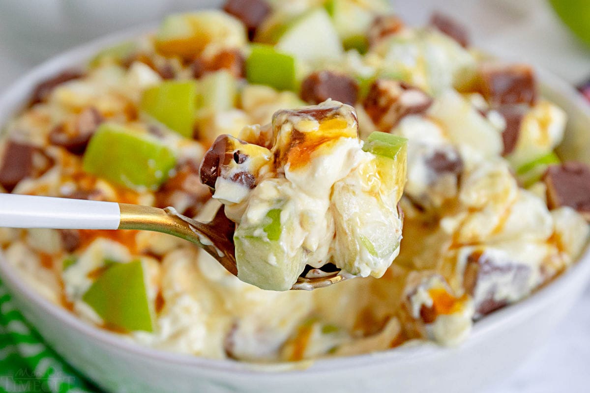 Snickers Caramel Apple Salad Recipe - The Gracious Wife