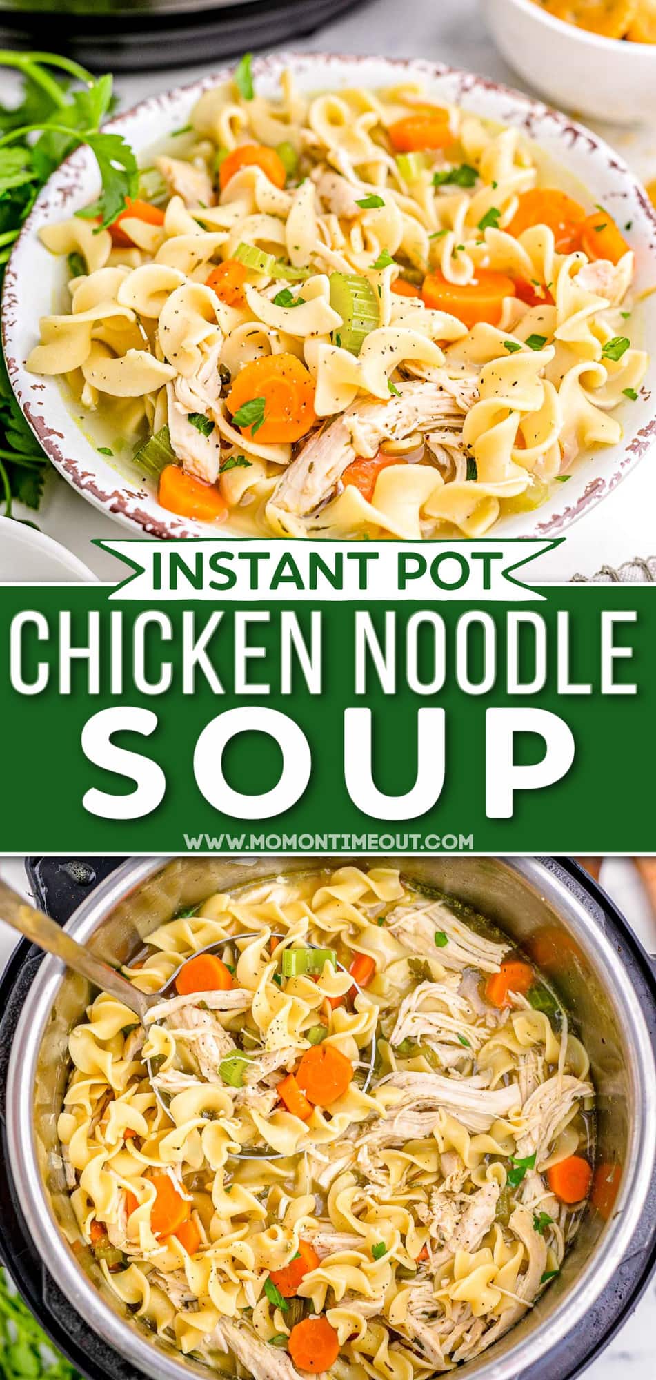 Instant Pot Chicken Noodle Soup | Mom On Timeout