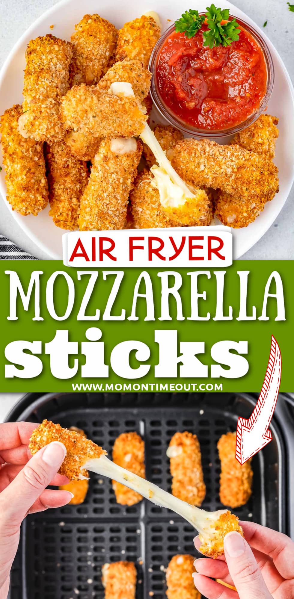 Air Fryer Mozzarella Sticks Mom On Timeout