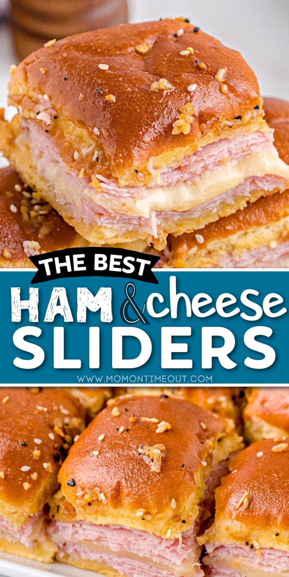 Hot Ham and Cheese Sliders Recipe - Mom On Timeout