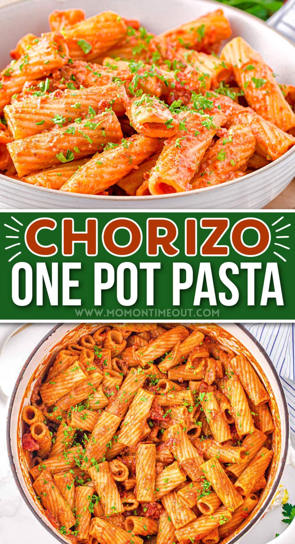 Chorizo Pasta (One Pot Pasta) - Mom On Timeout