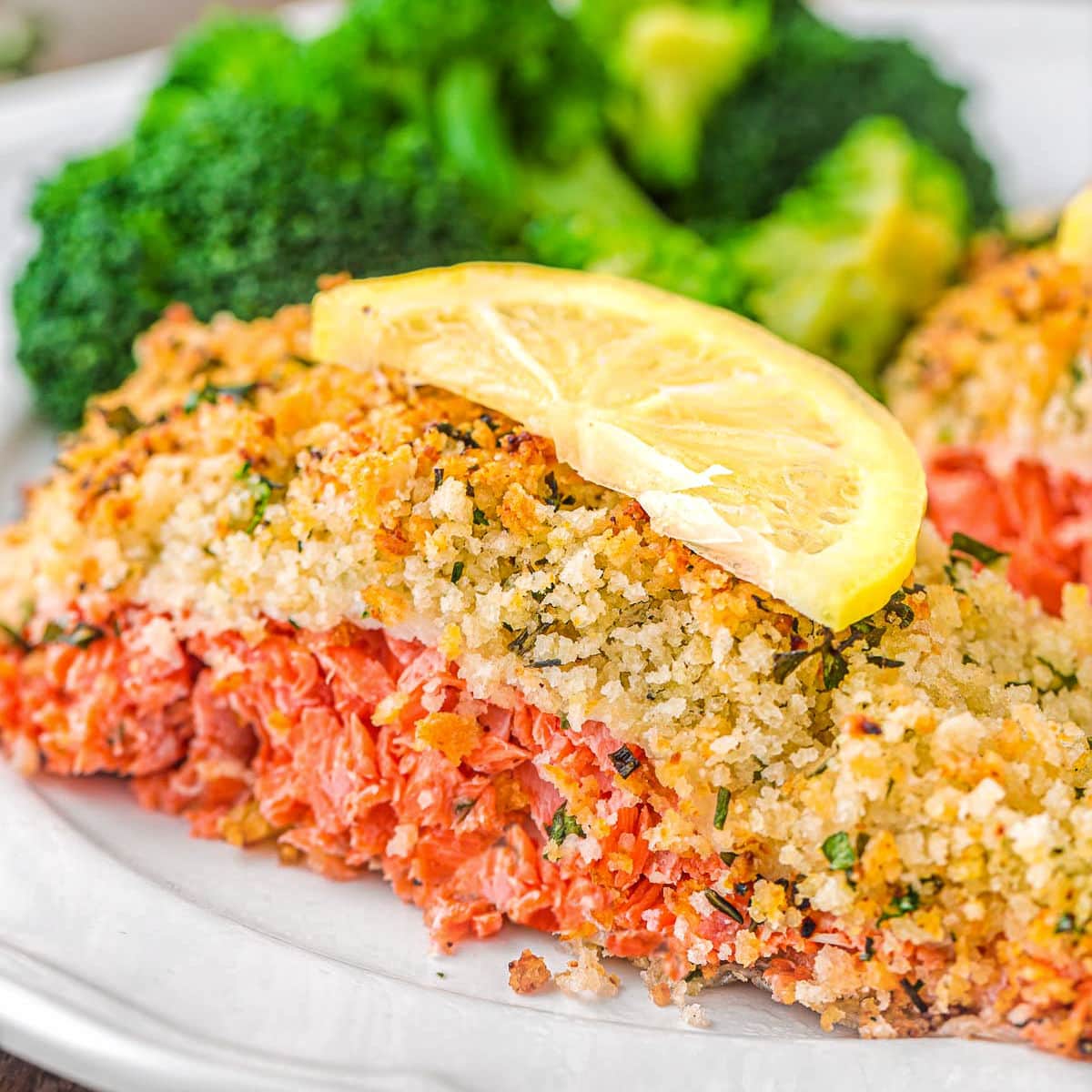 Baked Salmon With Parmesan Herb Crust - Mom On Timeout