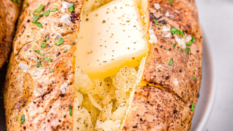 The BEST Air Fryer Baked Potato Recipe - Mom On Timeout