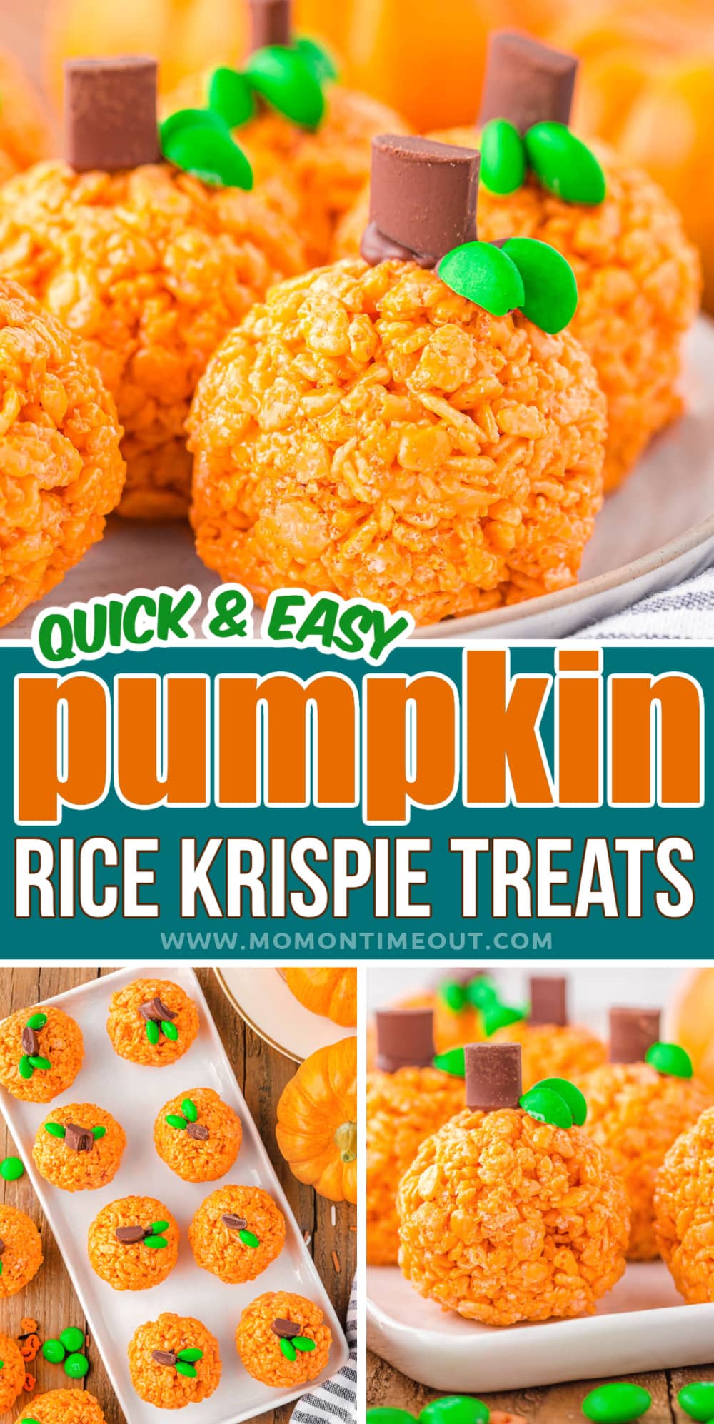 Pumpkin Rice Krispie Treats - Mom On Timeout