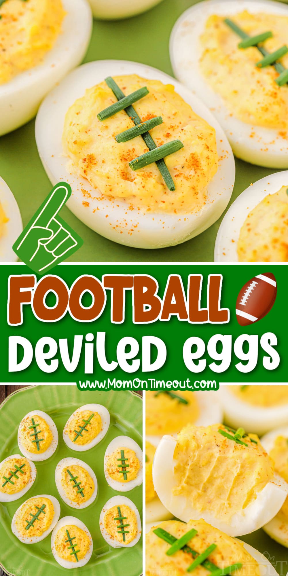 Football Deviled Eggs - Mom On Timeout