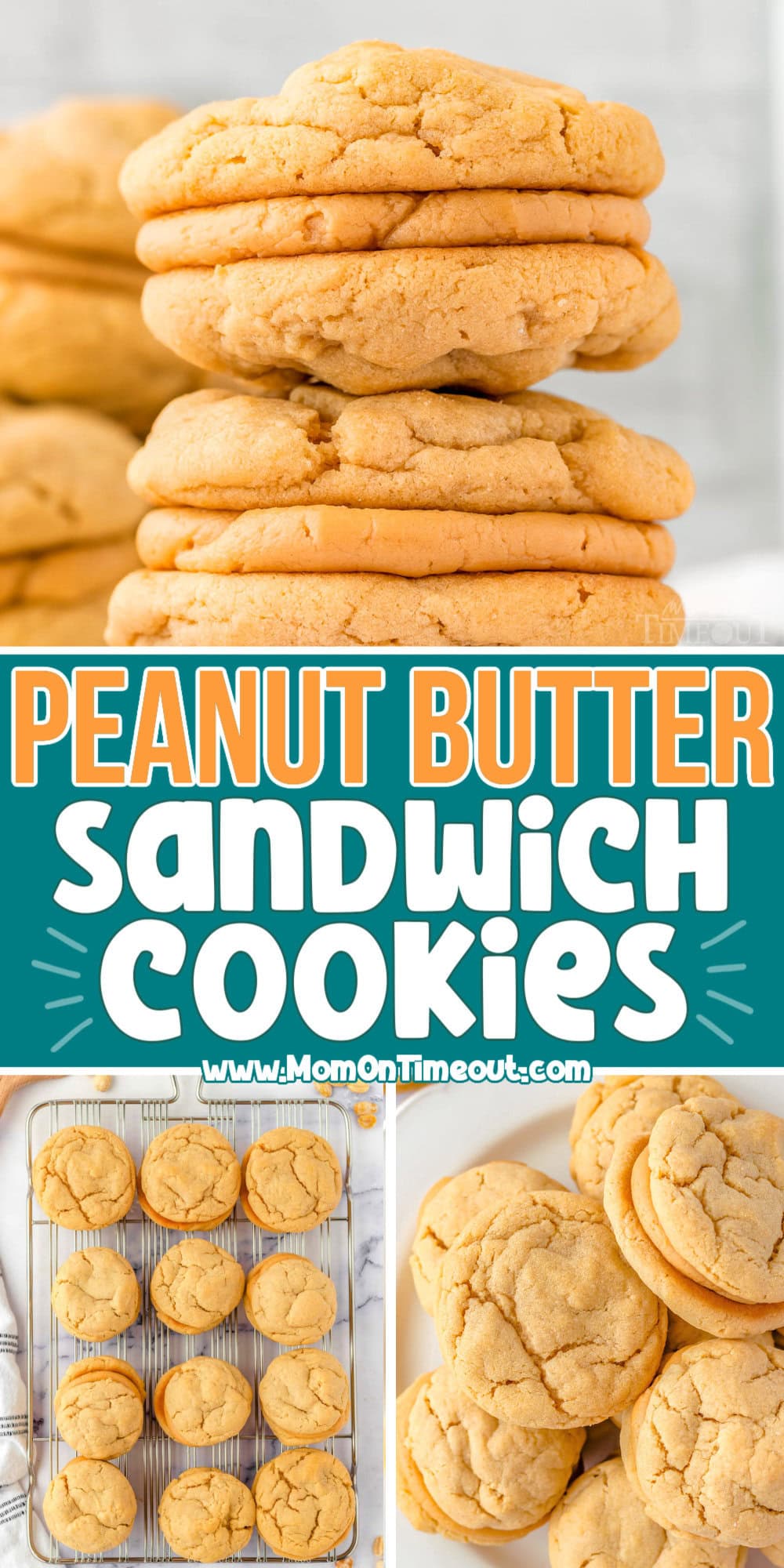 Peanut Butter Sandwich Cookies - Mom On Timeout